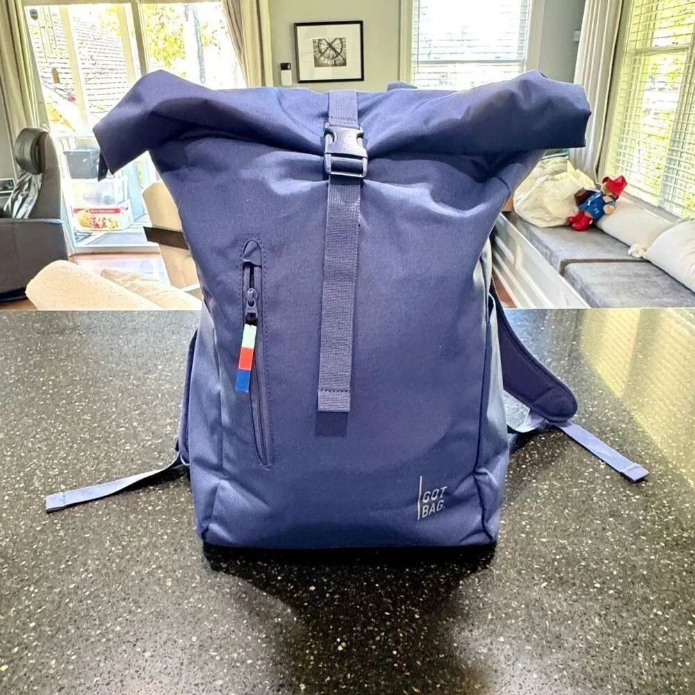 Got Bag Blue Roll-top Backpack.